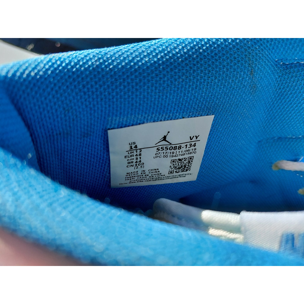 Nike Air Jordan 1 Retro OG BG GS Powder Blue UNC 575441-117 Men 14 2015 - Picture 3 of 6